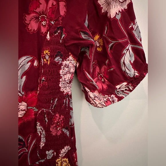 Old Navy Red Floral Dress -Size S - Picture 3 of 5
